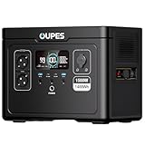 OUPES Exodus 1500 Tragbare Powerstation 1500W, 1488Wh Solargenerator mit 2 Steckdose (Boost 1700W, 3600W Spitze), Schnellladung, USV-Funktion Akku Generator für Camping, Wohnmobil, Reise