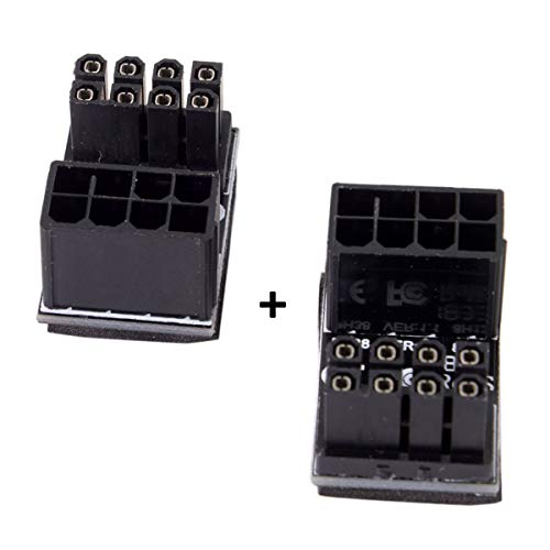 Chenyang CY-PW-009 Atx 8Pin Female To 8Pin Male 180 Degree Angled Adapter thumb #1