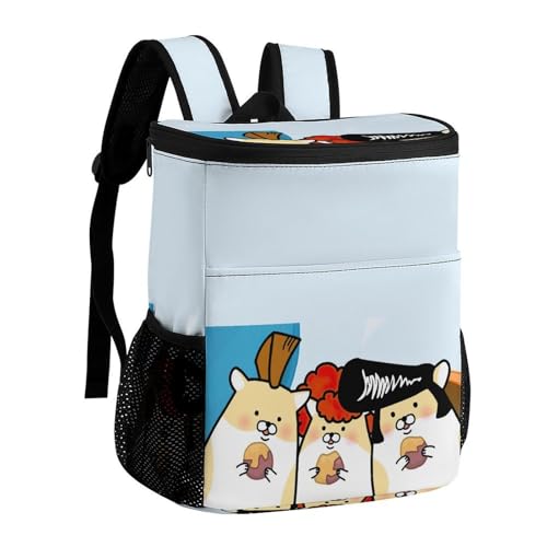 ヤン-キーハムスター クーラー バックパック 保冷リュック 大容量 クーラーボックス 保冷リュック 冷蔵庫バッグ 保温 釣り キャンプ クーラーボックス クーラーバッグ