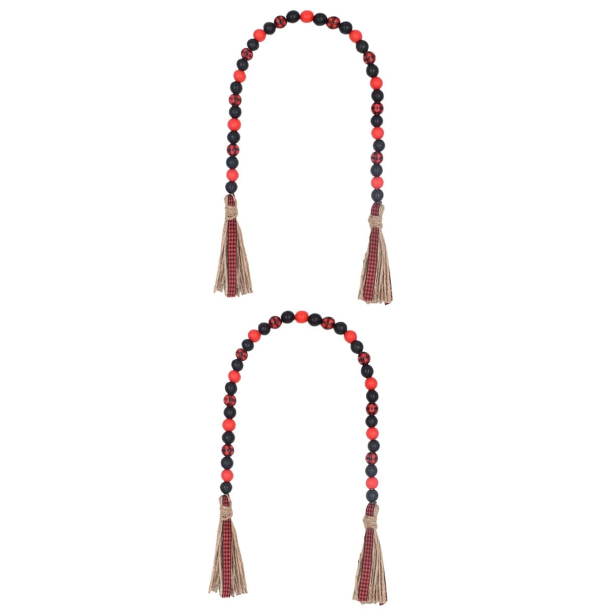 Perles de bois noires d'Halloween Abaodam pour une table de fete chaleureuse