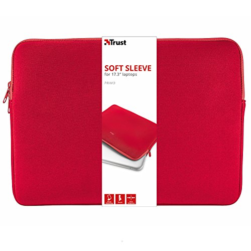 Trust 21247 Primo miękkie etui ochronne na laptopa 43,9 cm (17,3 cala) czerwone