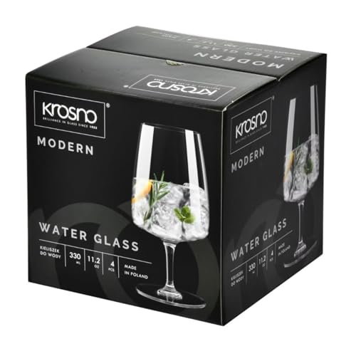 Krosno WATER-GLASS-MODERN-330ML-US Water Glasses, Set Of 4 thumb #8
