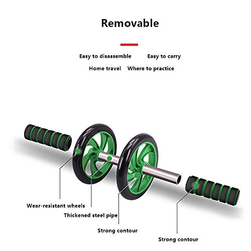 Rolos de músculos abdominais da Aymsds, treinamento de núcleo de duas rodas de compressão abdominal,