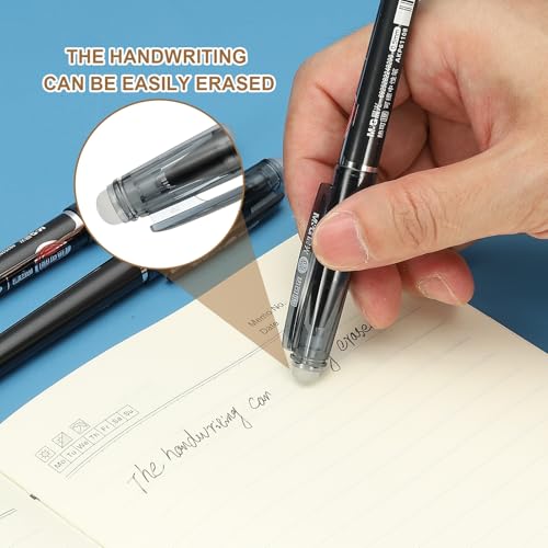 PATIKIL Bolígrafo Gel Borrable 0.5mm Paquete 24 Unidades Negro miniatura 3