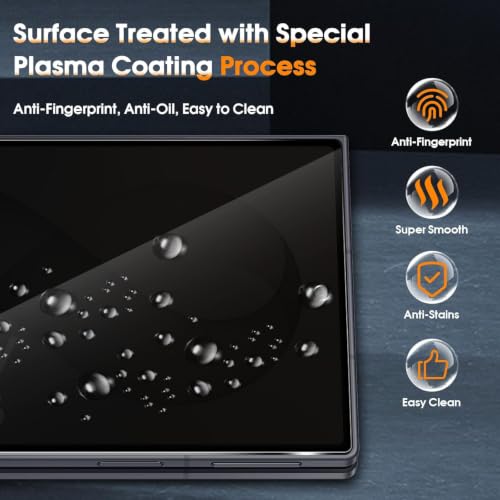 Image of Premium Privacy Tempered Glass Screen Protector for Samsung Galaxy Z Fold 8 (7.6 Inch, Pack of 2) Edge to Edge Coverage Anti-Spy /Anti-Peeping 9H Hardness Screen Guard with Installation Kit