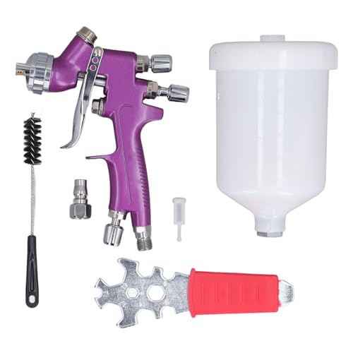 Air Spray Gun Premium Kits, High Atomization Paint Sprayers, Automotive Spray Gun, Aluminum Alloy, 1.3 Mm Nozzle, 2 Adjustment Knob, for Car, Furniture, Boat