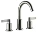 Derengge LFS-0188-BN Stainless Steel Solid Brass Two Handle 8" Widespread Bathroom Sink Faucet with Pop up Drain Assembly,cUPC NSF AB1953 Lead Free Brush Nickel