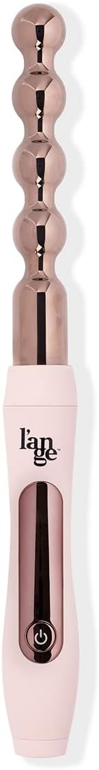 L'ANGE HAIR Le Perl Titanium Bubble Curling Wand | Professional Hot Tools Curling Iron 1 Inch | Best Hair Curler Wand for Styling Lasting Curls and Beach Waves | Dual Voltage Travel Curling Iron