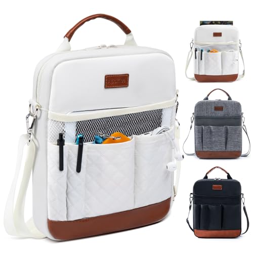 Book Sleeve with Zipper, Book Covers for Book Lovers, Multi-Pocket Book Protector Cover with Shoulder Strap,Book Bag for Ipaad, kidle - Back to School Book Accessories