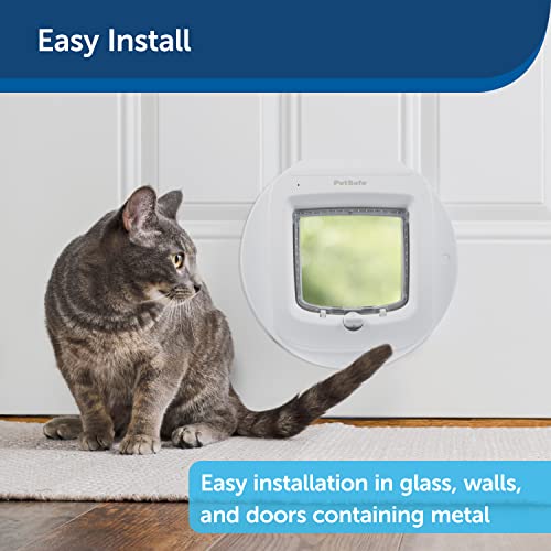 PetSafe Installation Adaptor for Microchip & Manual-Locking Cat Flap - Versatile, Energy Efficient, Easy Installation - White