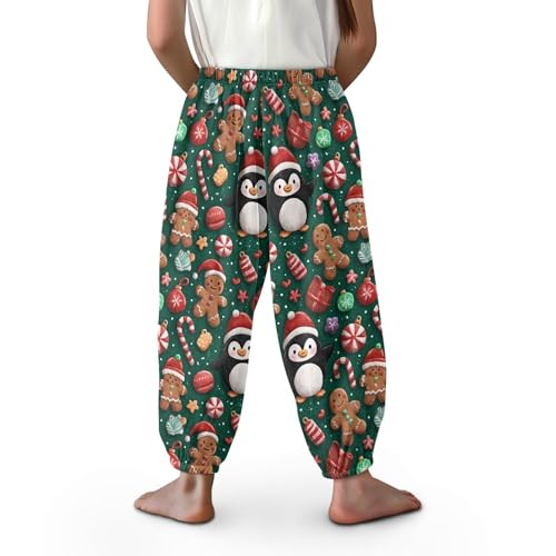 Image of Unisex Little Kids Yoga Trousers Bohemian Beach Pants Baggy Harem Activewear for Boys and Girls Age 3-10