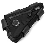 FAIRWEATHER フェアウェザー 日本製 corner bag コーナーバッグ ブラック 自転車 フレームバッグ コンパクト収納 防水 軽量 小物ケース ツーリング サイクリング (ブラック)