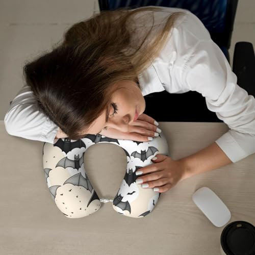 Almohada de cuello de espuma viscoelástica negra miniatura 7