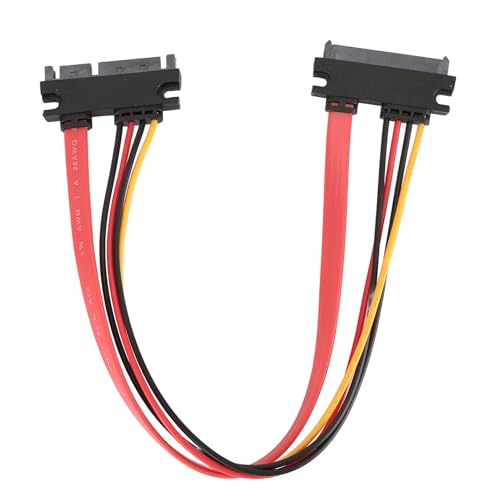 Cable de Extensión de Alimentación de 22 Pines Transferencia de Datos Duradera y Fuente de Alimentación para Compatibilidad Universal, Material de PVC, Plug and Play para Discos Duros (30