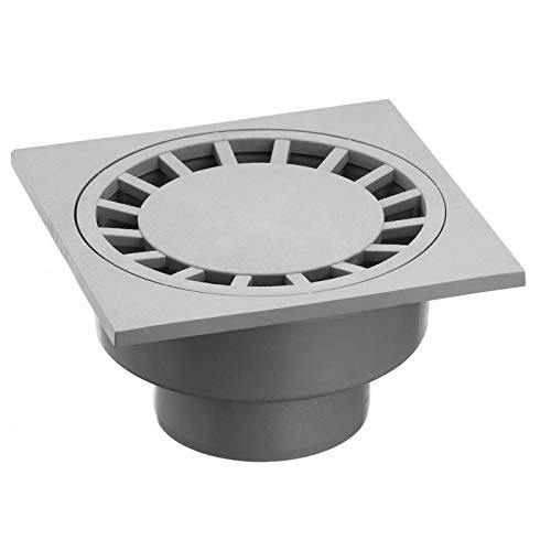 UPMANN Bodenablauf 10x10cm, weiß DN50, senkrecht - 80101