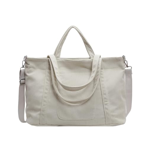 Grand sac à bandoulière femme velours multi-poches pour ordinateur portable travail