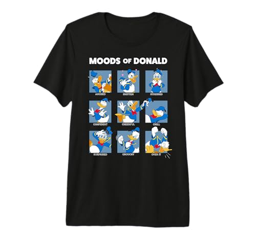 T-shirt Donald Duck Disney Mickey and Friends en coton premium pour adulte