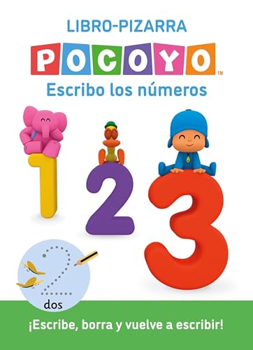 Pocoyó. Lectoescritura   Escribo los números (Libro pizarra): ¡Escribe, borra y vuelve a escribir! (Altea)