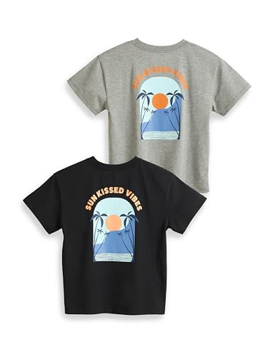 Image of Amazon Brand - Symbol Boys 100% Cotton Oversized Graphic Printed Half Sleeves T-Shirt | Age 6-14 Years