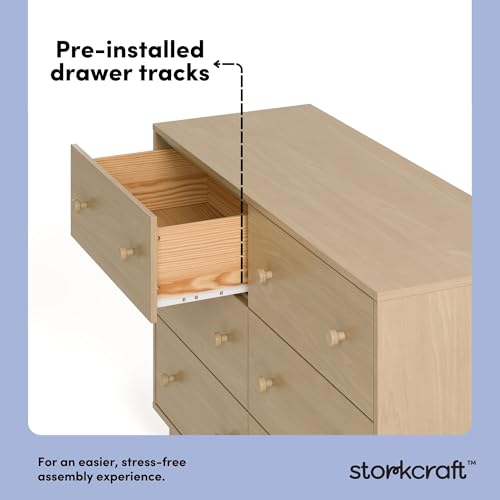 Image of Storkcraft Texas 6 Drawer Dresser, Driftwood