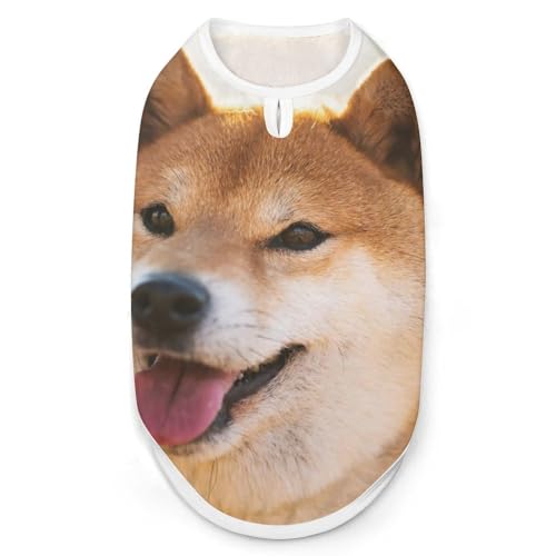 ペット服 柴犬 犬柄 萌え かわいい 犬服 ペットウェア Tシャツ パーカー 袖なし 犬の服 タンクトップ タンクトップ クールベスト 通気性 ファッション S-2XL