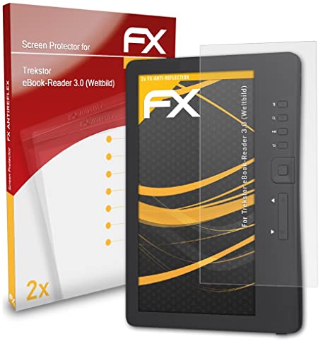 Atfolix Screen Protector Compatible With Trekstor Ebook-Reader 3.0 (Weltbild) Screen Protection Film, Anti-Reflective And Shock-Absorbing Fx Protector Film (2X) #TOP2