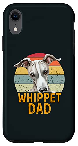 Whippet Dog Dad Retro Vintage Dogs My Cardio Dog Lovers Custodia per iPhone XR
