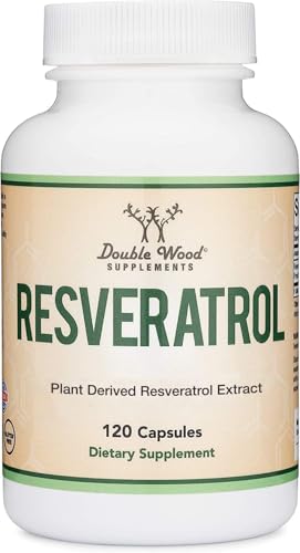 resveratrol supplement 500mg per serving 120 capsules resveratrol polygonum root extract providing 50 trans resveratrol healthy aging support by double wood