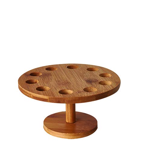 PAPSTAR Tray, Bambus rund Ø 18 cm · 9 cm für 10 Spitztüten, Sie erhalten 1 Stück
