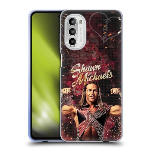 Head Case Designs Officially Licensed WWE LED Image Shawn Michaels Soft Gel Case Compatible with Motorola Moto G52