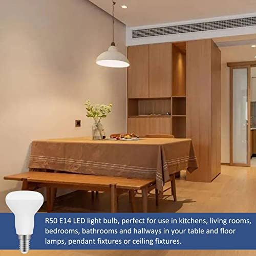 R50 E14 LED Spotlight Bulb 5W Warm White 2700K, E14 LED Light Bulb R50 Reflector Bulb Small Screw, E14 Reflector Bulb 40W Equivalent, 475LM, Non-Dimmable, Pack of 5