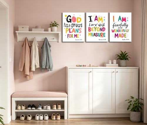 Image of Frimeeme Girls Canvas Wall Art, 12x16 Inch Each, Set of 3
