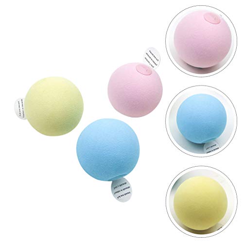 Balacoo 3 peças de brinquedo de espuma vinílica acetinada para gatos e gatos para ambientes internos