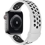 Kompatible Modelle: Fengyiyuda Sport Strap passt perfekt zu allen Versionen von iWatch, einschließlich iWatch 44 mm 42 mm 40 mm 38 mm, iWatch Series 6SE/5/4/3/2/1, Sport, Edition. Passend für Handgelenke von 130 mm bis 210 mm.