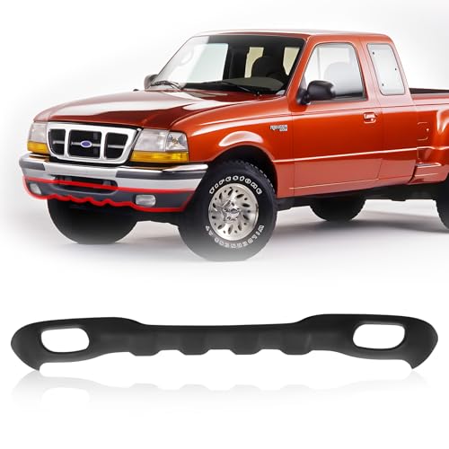 CarPartsDepot New Front DARK GRAY WITH FOG LAMP HOLE Bumper Valance Compatible With 1998-2000 Ford Ranger XL XLT EV Fits F87Z17626CAA FO1095172