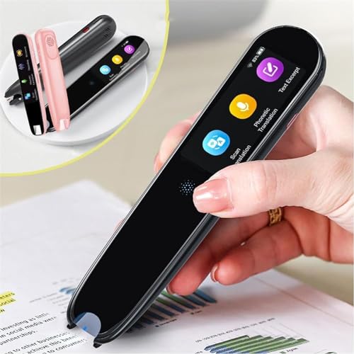Image of AI Pen - AI Smart Pen for Real-Time Translation, Instant AI Answers, Multipurpose Translation Pen, 150+ Language Translator Device with Touch Screen, Wi-Fi Wireless Reading Pen (Black)