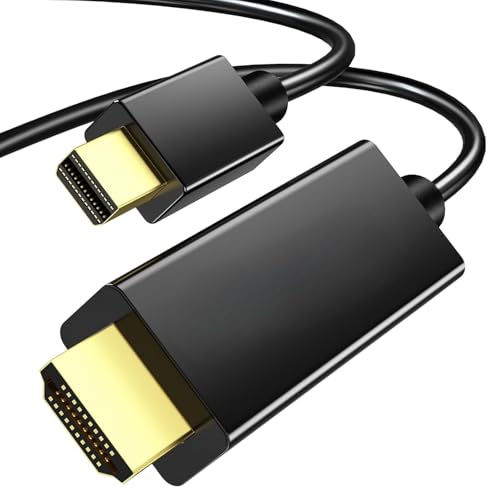 Image of 4K Mini DP to HDMI Cable, 4K@60Hz Mini DisplayPort to HDMI Cord, Thunderbolt 2 HDMI Cable Compatible for Old MacBook Air /Pro, Microsoft Surface Pro
