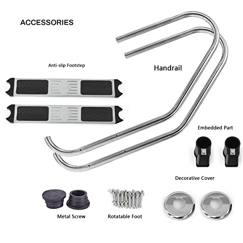 Escalera para Piscina de Acero Inoxidable 200kg miniatura 2