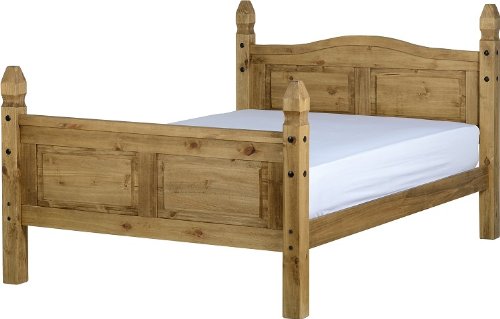 Corona Bed Frame Small Double 4'0" High End Solid Pine Bedroom