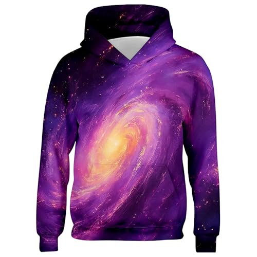 Sweat à capuche galaxie garçon idée cadeau anniversaire vêtement ado décontracté - 2