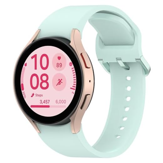 Pulseira de silicone ajustável para Samsung Galaxy Watch FE para Samsung Galaxy Watch 7/Watch 6 (verde)