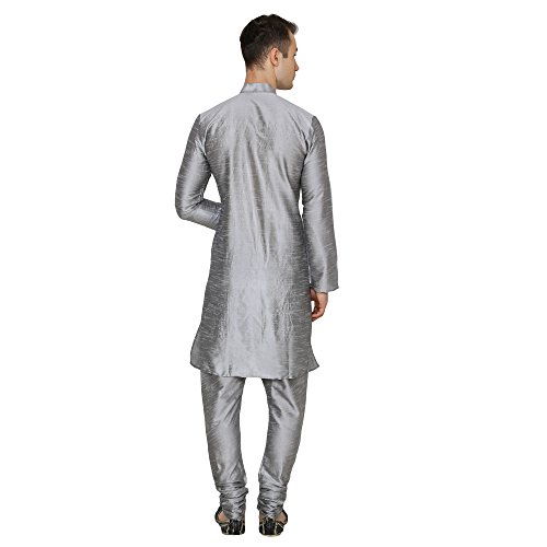 Image of Royal Kurta Men's Cotton Silk Plain Solid Long Only Kurta