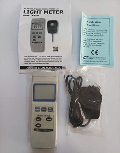 Light Meter or Lux Meter Exposure Meter Light Meterfor Auditoriums, Theatres, Stadiums, Labs Along with Factory Calibration Certificate Model LX-1102