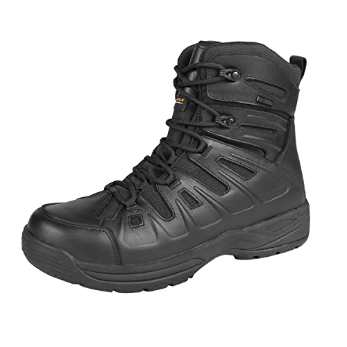 Sailofo Tactical Boots For Men Waterproof Lightweight Combat Boots Hiking Boots Work Boots With Ice Non-Slip Soles Blcak 8 #TOP23