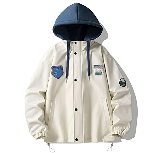 Veste bomber homme avec capuche coupe-vent ample et confortable pour les sorties en ville
