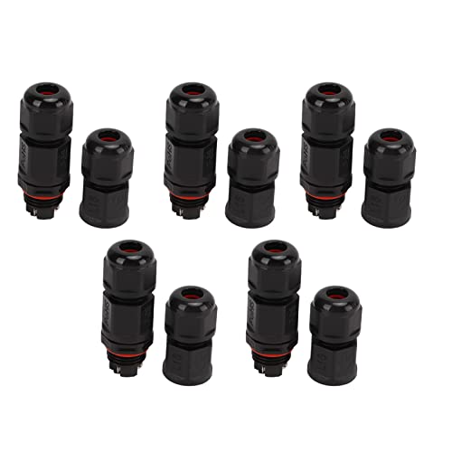 Conector aviación con 5 tapones de goma para equipo industrial miniatura 1