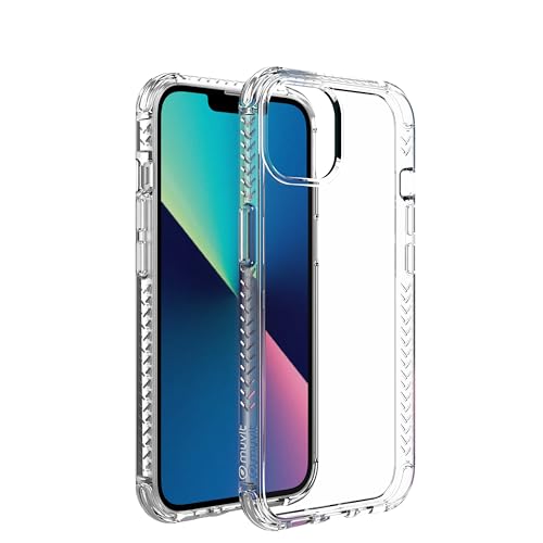 Muvit for France Coque Transparente Renforcée 3M pour iPhone 13. Eco-Responsable et Antichoc. Protection des Chutes - Conçue avec du Plastique 70% recyclé -...