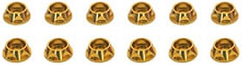 SGE-116G Aluminum M4 Plate Washers for Square Cap Screws, Gold, Pack of 12