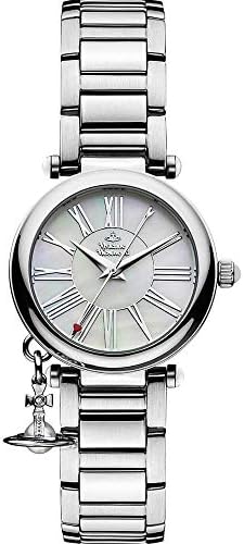 Vivienne Westwood Mother Orb Ladies Quartz Watch with Silver Dial and Silver Stainless Steel Bracelet VV006PSLSL