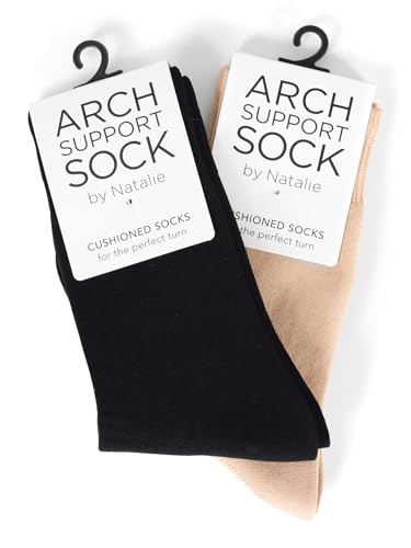 Image of Natalie Dancewear Womens Arch Support Dance Socks- 2 Pack